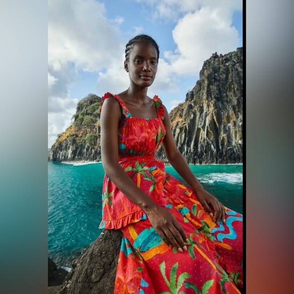 NWT Farm Rio Midi Dress - Picture 3 of 8